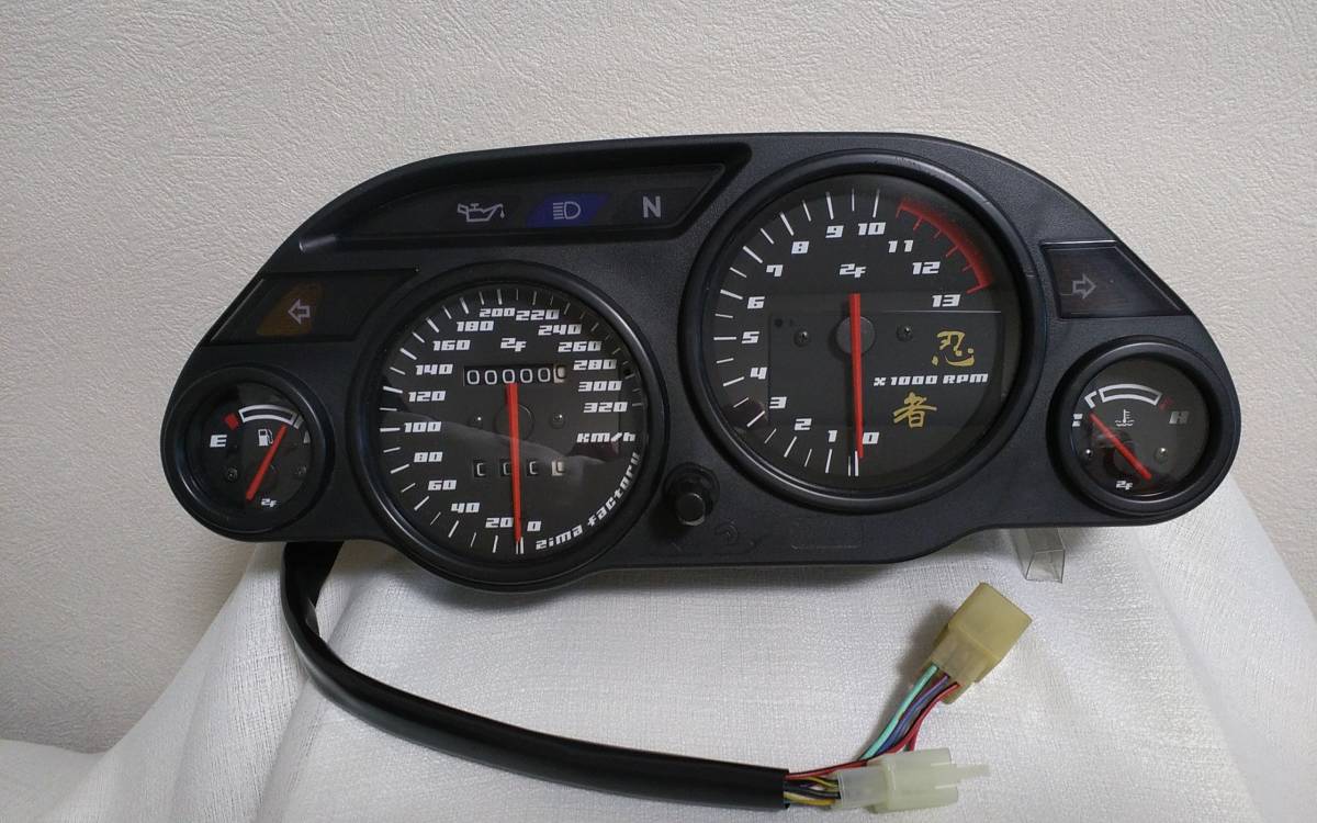 Yahoo!オークション - GPZ900r用ZZR1100 D型メーター オリジナルカスタ