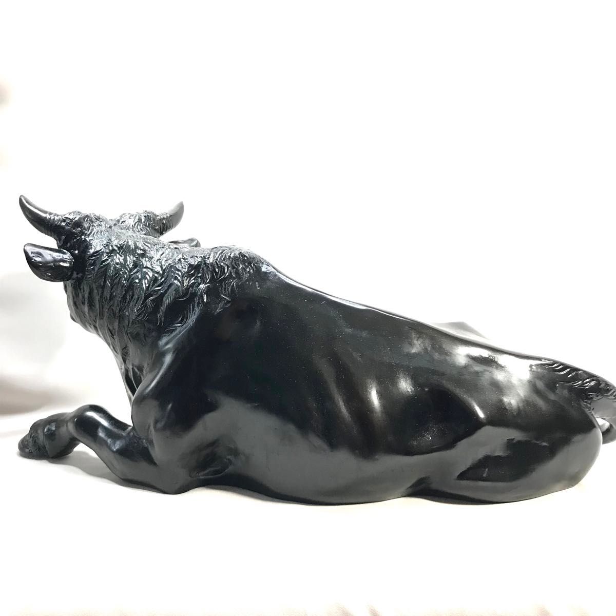 高岡銅器牛職人般若純一郎作座牛銅製牛の置物縁起物インテリア