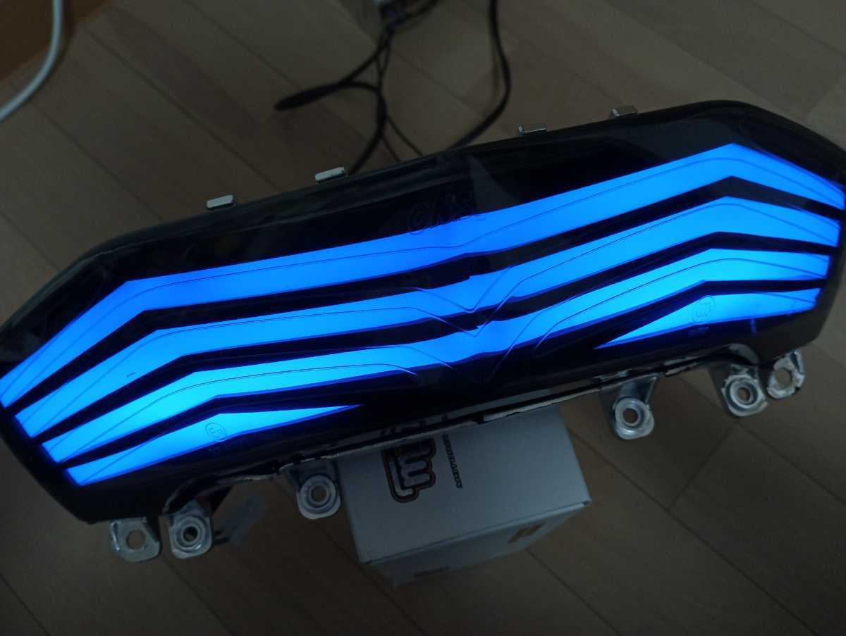 シグナスX社外ファイバーテールシーケンシャル7色レインボー3型se44j