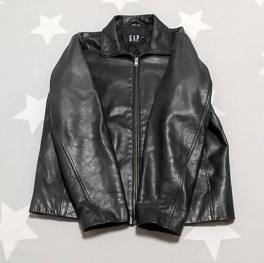 極美 90's オールドギャップ OLD GAP レザージャケット カウハイド