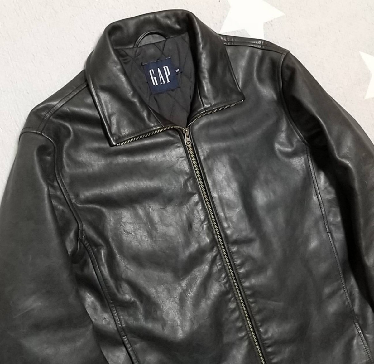 極美 90's オールドギャップ OLD GAP レザージャケット カウハイド