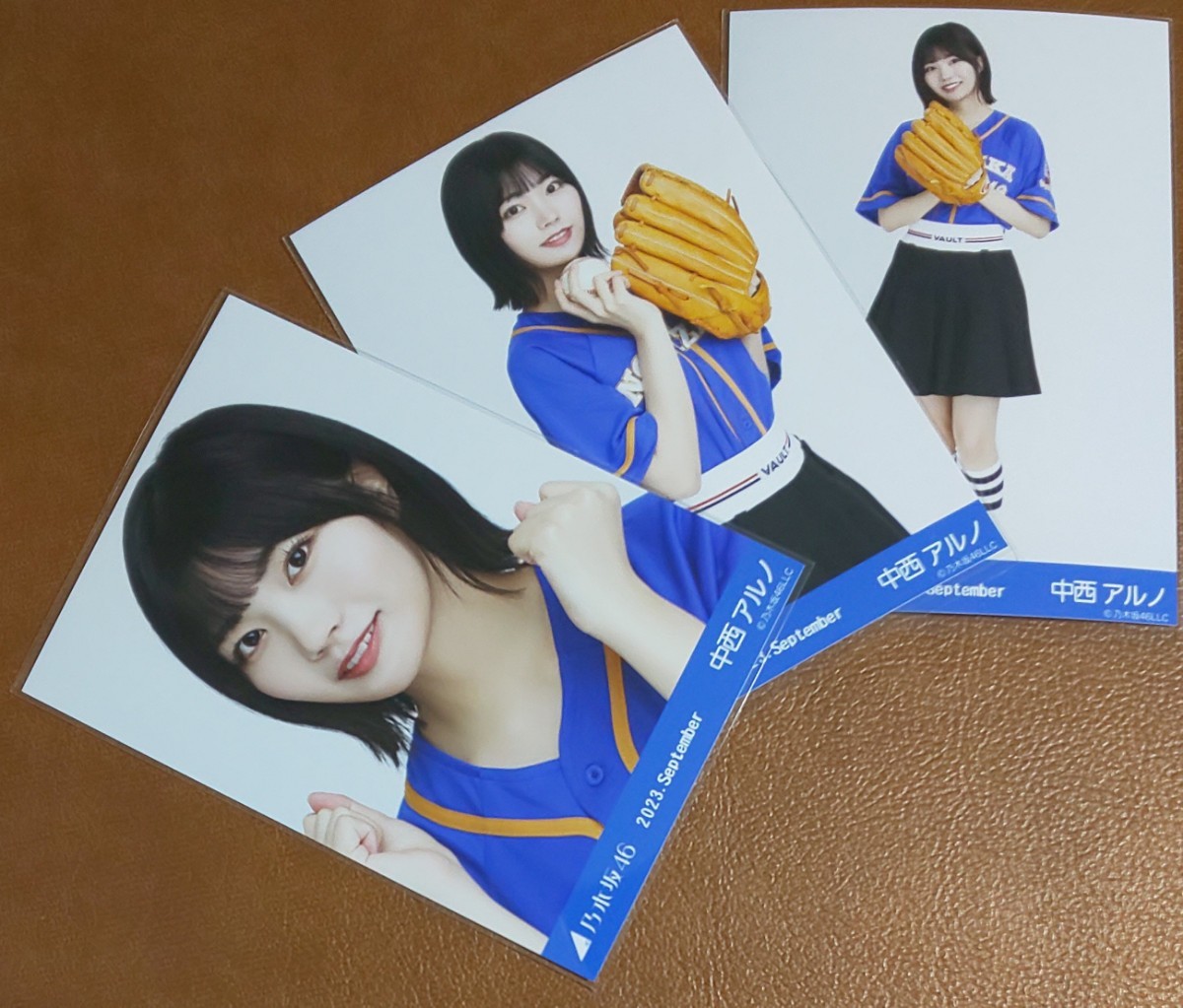 乃木坂46 中西アルノ ベースボールシャツ Web限定 生写真 3種 2023