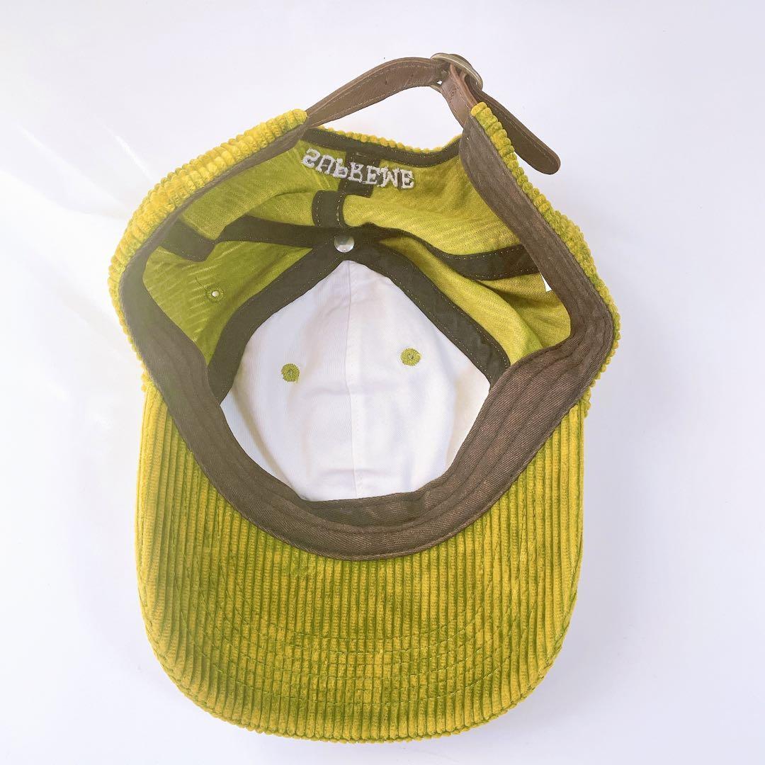 新品 Supreme Corduroy S Logo 6-Panel Bleached Olive 23FW