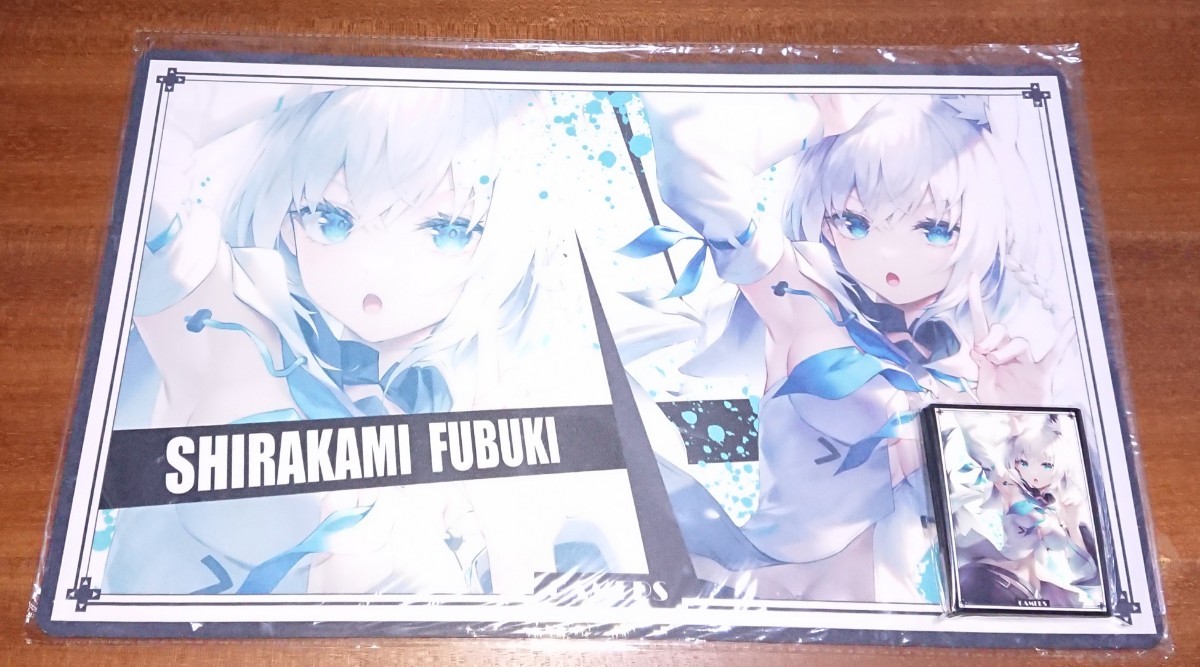 ホロライブ 白上フブキ フブラ カードスリーブ プレイマット セット