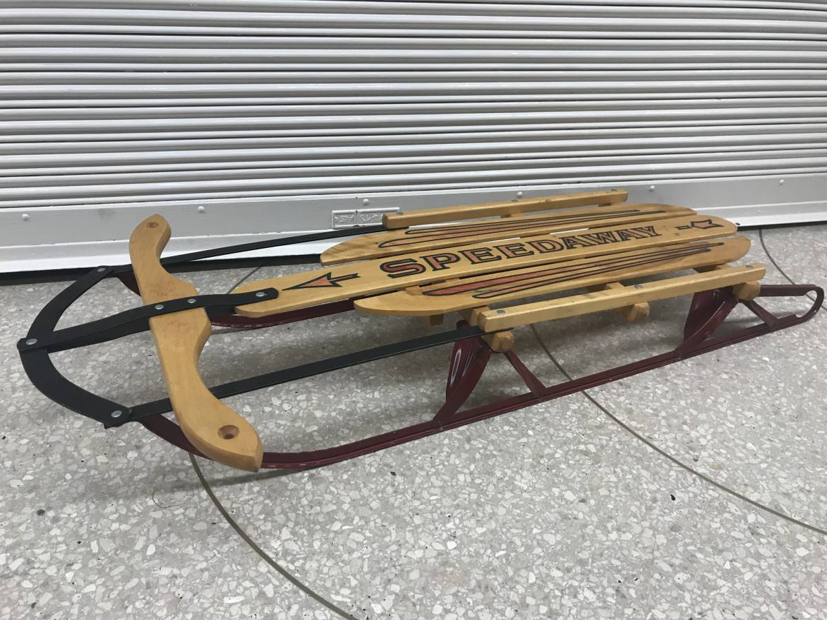 ヴィンテージ☆木製 SPEED AWAY セール中 SLEIGH☆レトロ、ソリ