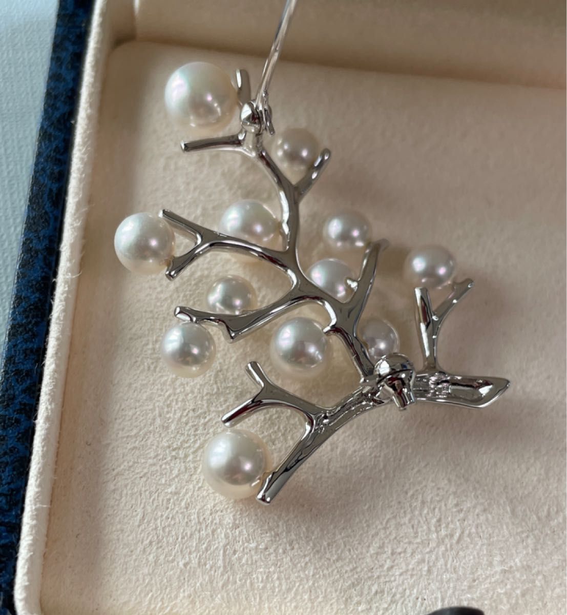 ミキモト パールブローチ 幸福の木 ブローチ シルバー 入学式 卒業式
