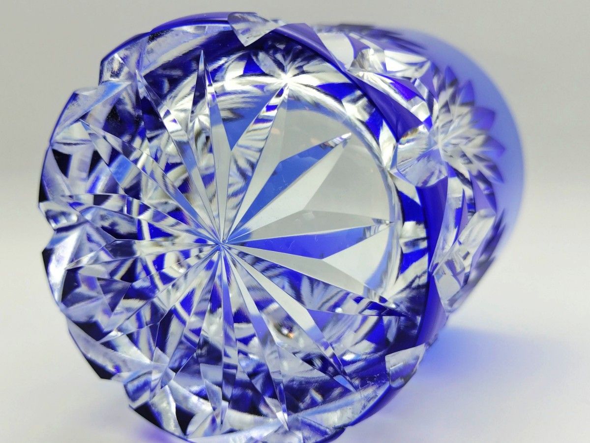 希少品 HOYA クリスタル 最高級ロックグラス（切子 江戸切子 薩摩切子