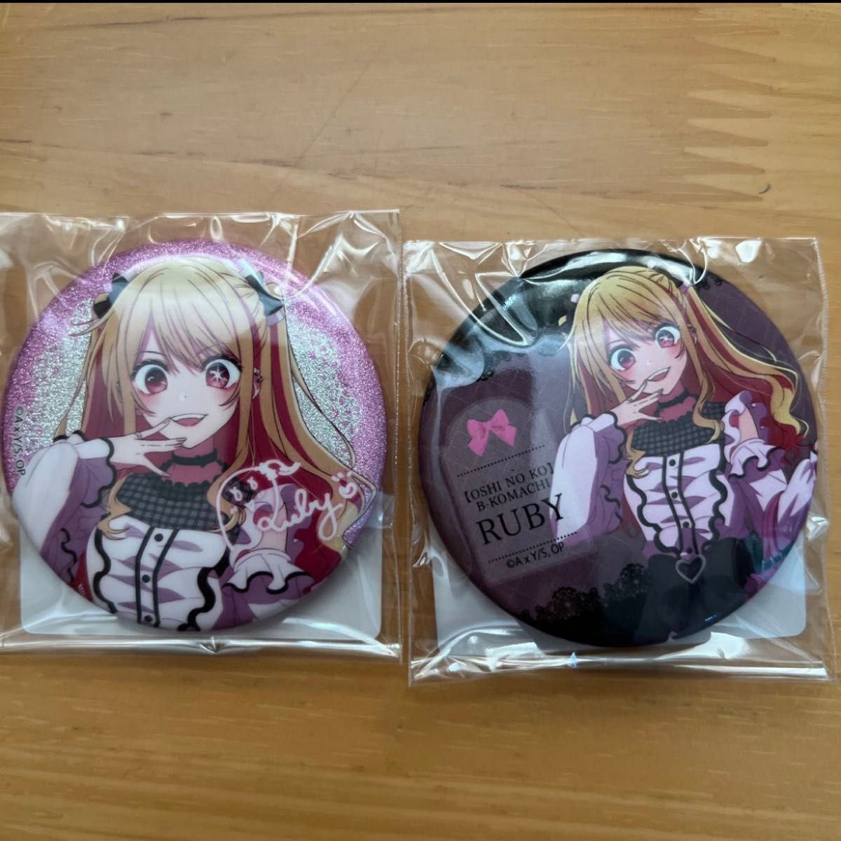 推しの子 推し袋2024 缶バッジ 星野ルビー ノーマル&グリッター ドンキ