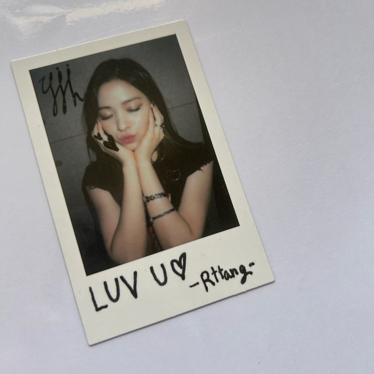 イェジ 直筆サイン入り ポラロイド イェジ チェキ Voltage ITZY サイン