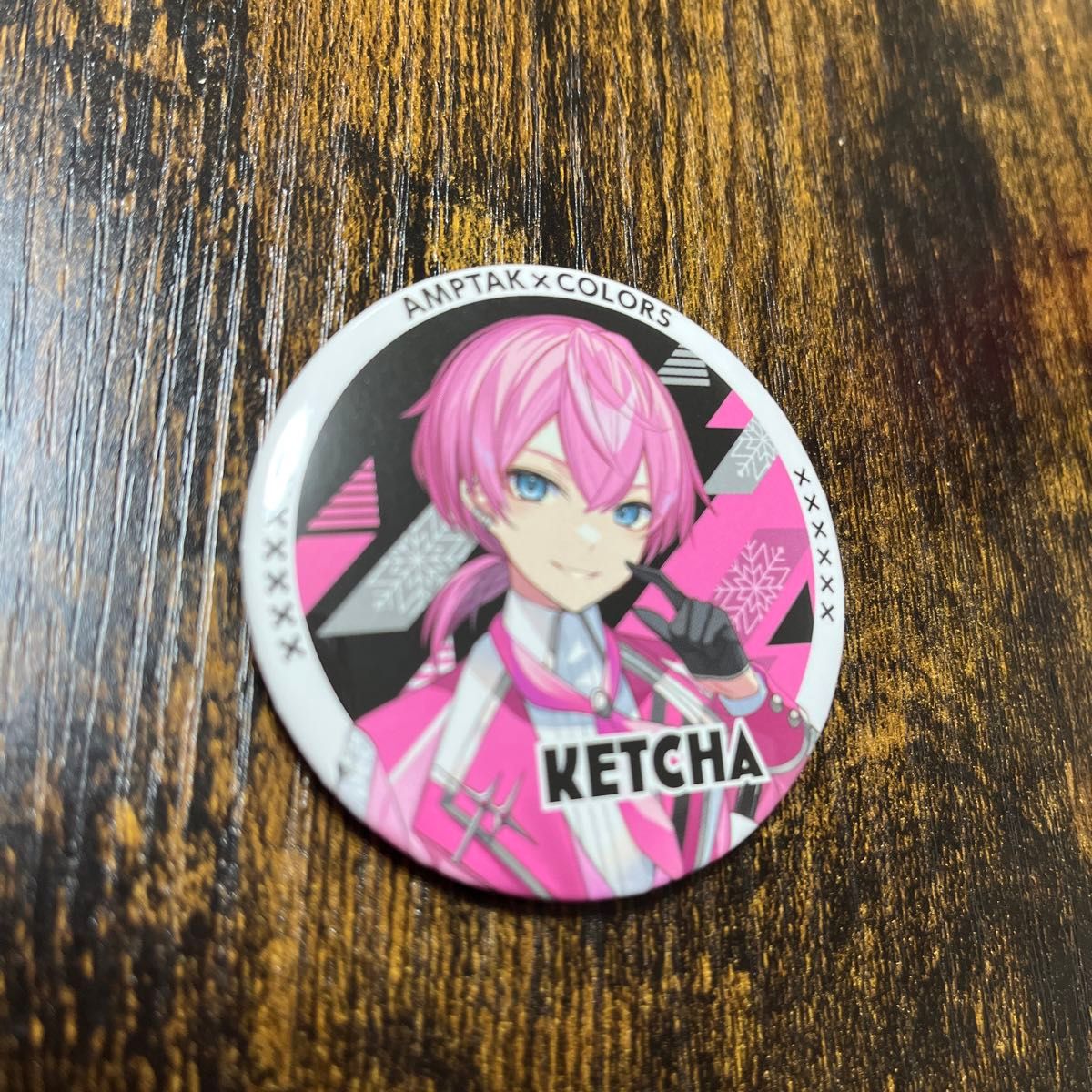 AMPTAK アンプタックカラーズ けちゃくん缶バッジ アンプタック