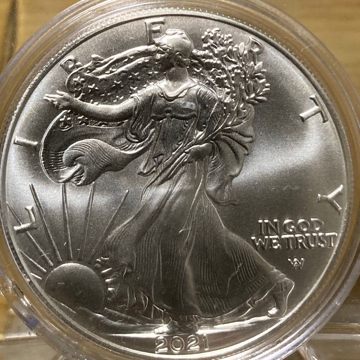 新品未使用)アメリカイーグル銀貨1オンス3枚 2020年 2021年タイプ1