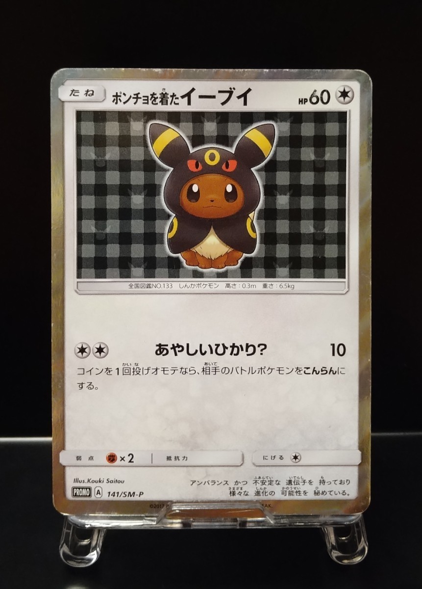 ポンチョを着たイーブイ（ブラッキー） ポンチョを着たイーブイ