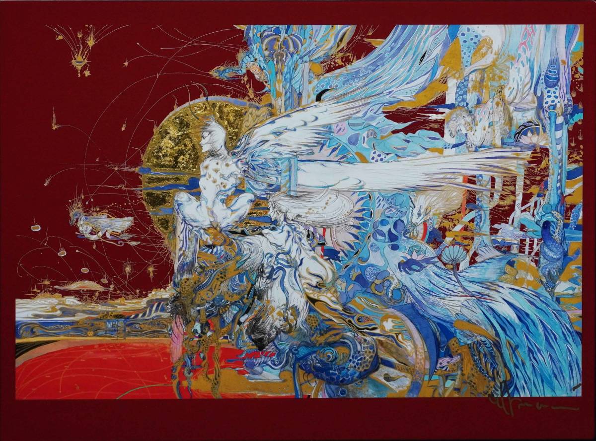 漆 セミオーダー 絵画 天野喜孝「漆 セミオーダー WATER WARRIOR」が