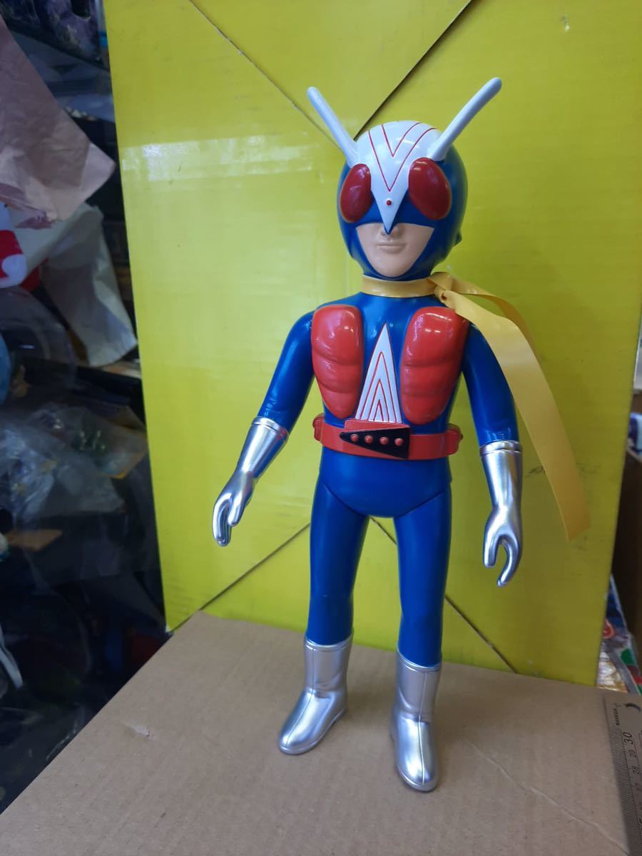 Amazon.co.jp: 昭和 レトロ ポピー ライダーマン ソフビ 人形