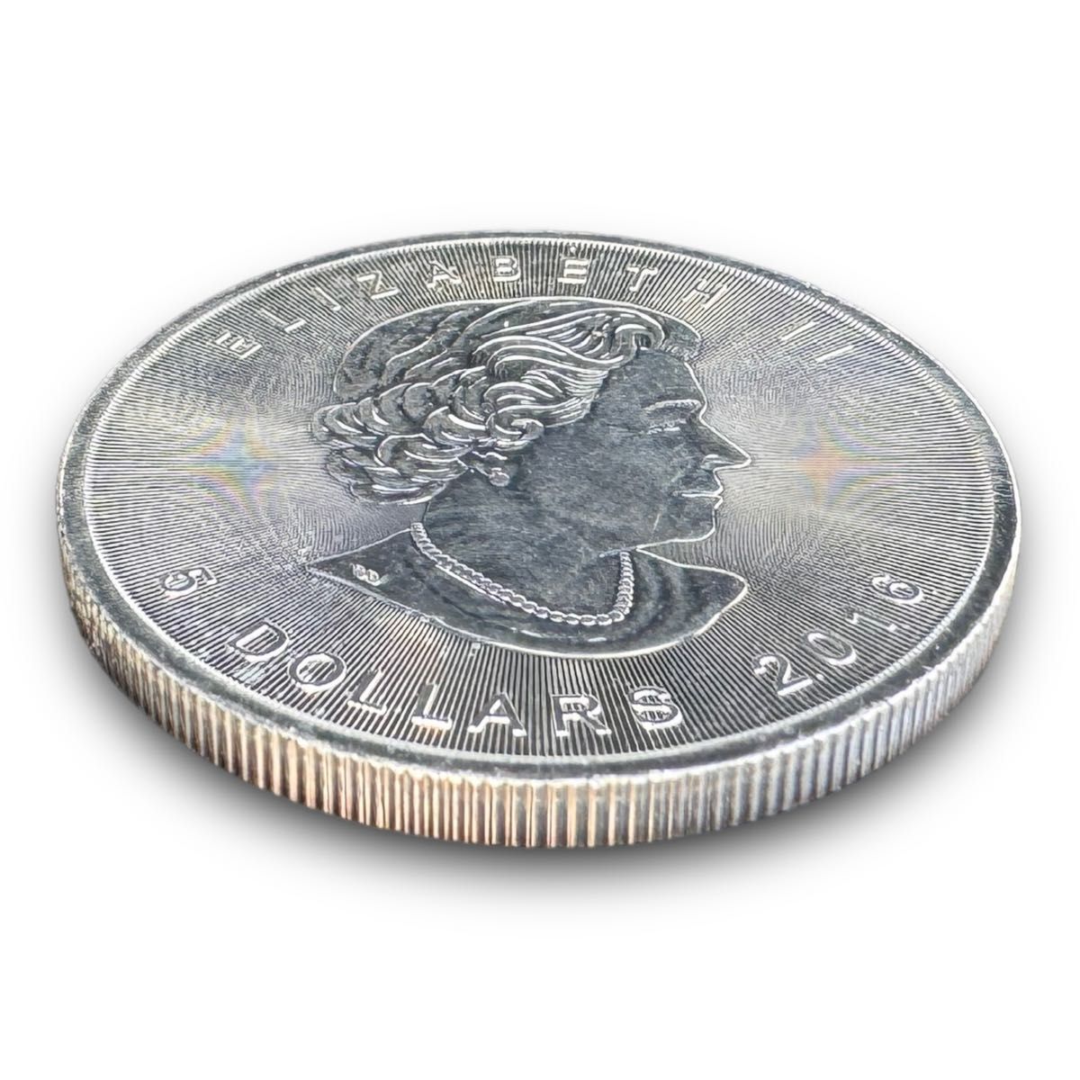 2016年発行】カナダ メイプルリーフ 5ドル 1オンス 銀貨 FINE SILVER