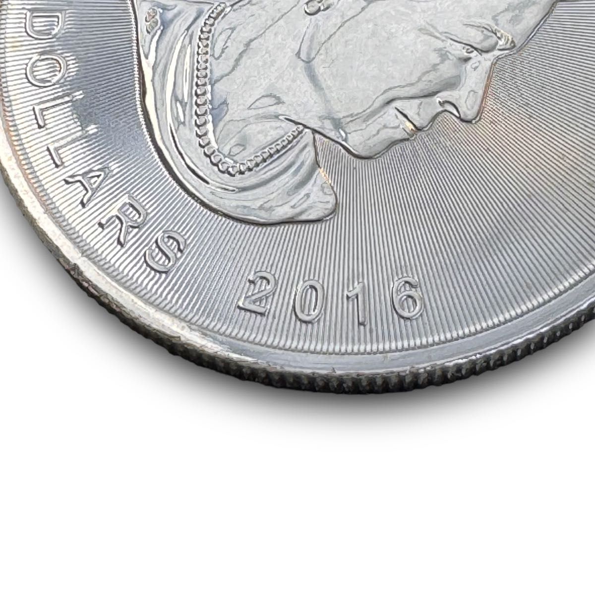 2016年発行】カナダ メイプルリーフ 5ドル 1オンス 銀貨 FINE SILVER