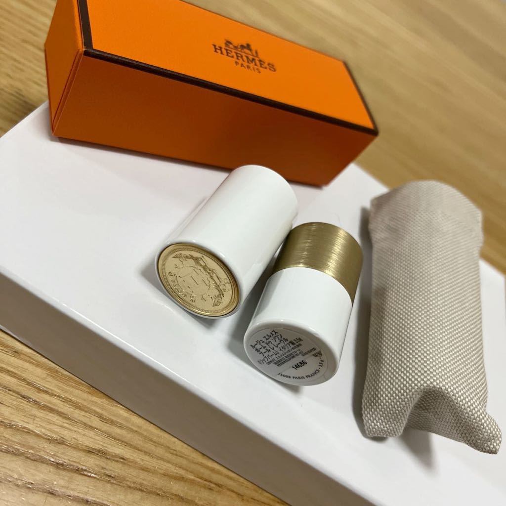 未使用品 エルメス HERMES リップ ケース 空箱 リボン 箱付 ボーム