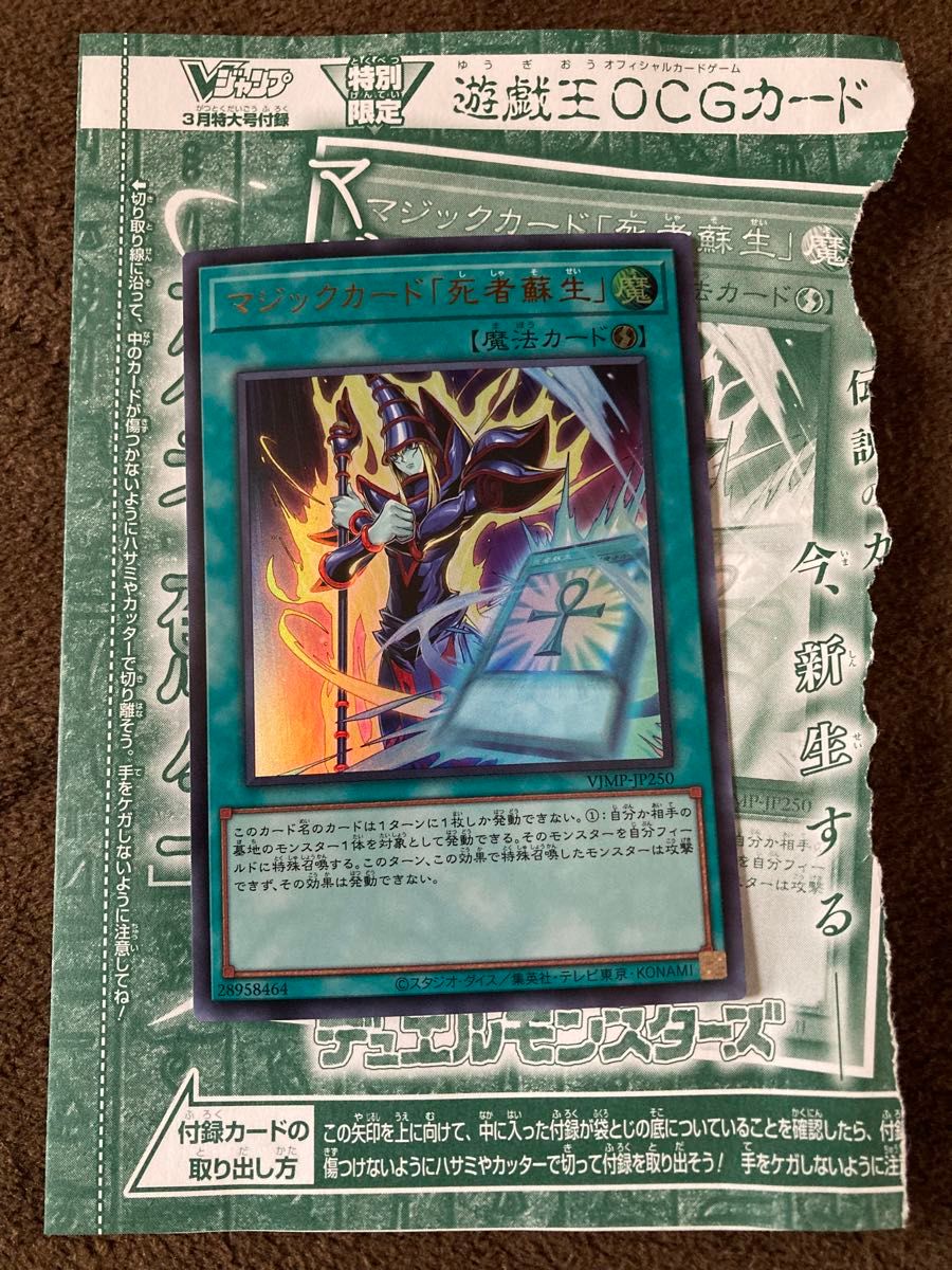 Vジャンプ3月特大号付録／Vジャンプ付録カード／遊戯王 VJMP-JP250