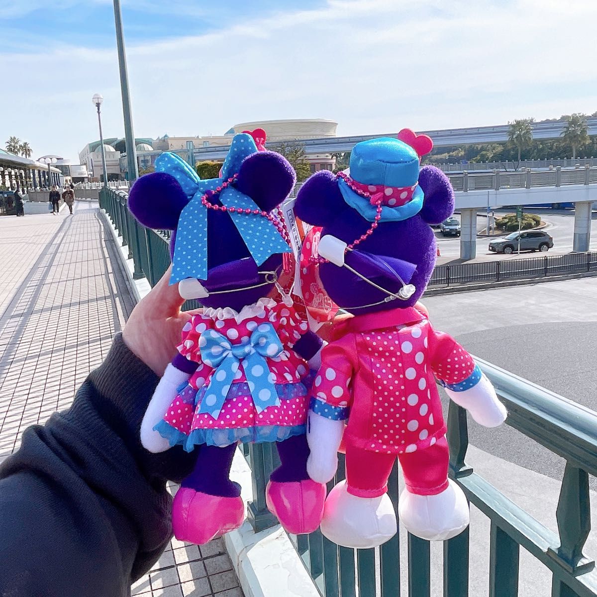 ミニー@ファンダーランド ミッキー ミニー ぬいぐるみバッジ