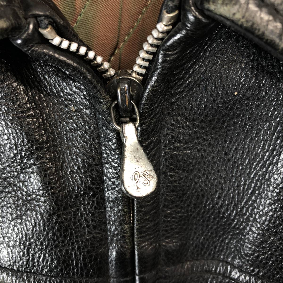 Paul Smith ポールスミス 牛革レザージャケット 中綿入り ブラック M