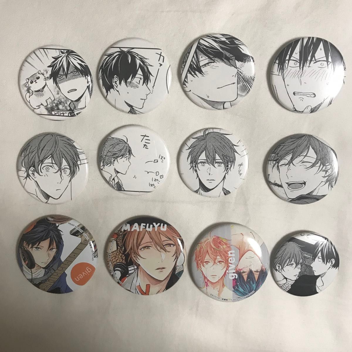 ギヴン キヅナツキ 原作 缶バッジ 上ノ山立夏 佐藤真冬｜Yahoo!フリマ