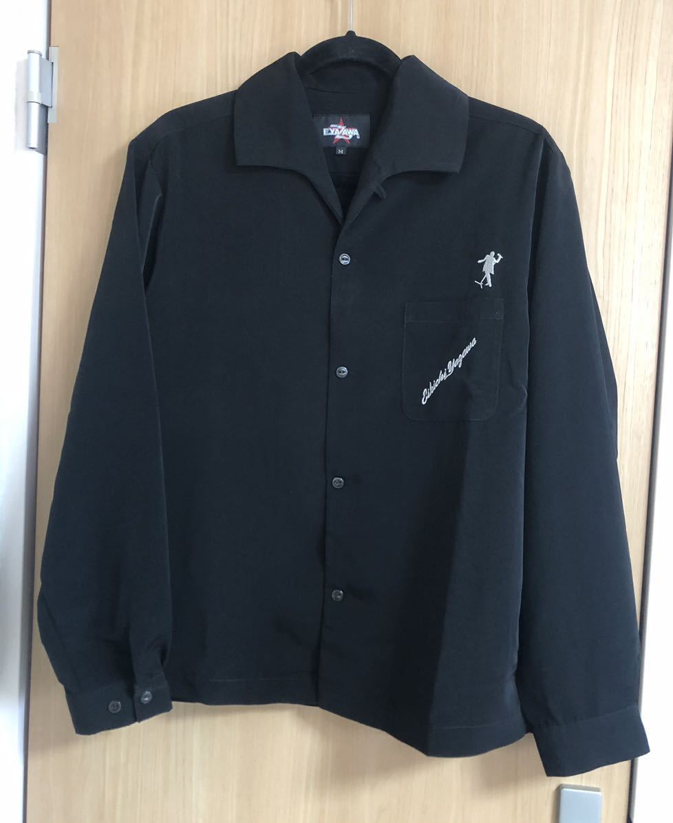 E.YAZAWA ブラックシャツ Mサイズ 矢沢永吉 矢沢永吉 E.YAZAWA 半袖