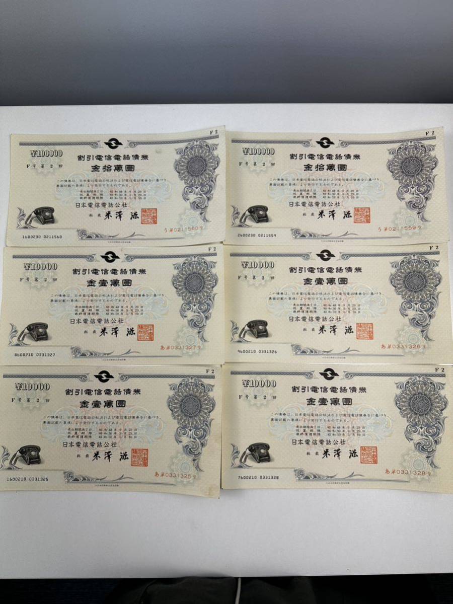 日本電信電話公社 電信電話債券 壱萬圓 【昭和レトロ】 日本電信電話