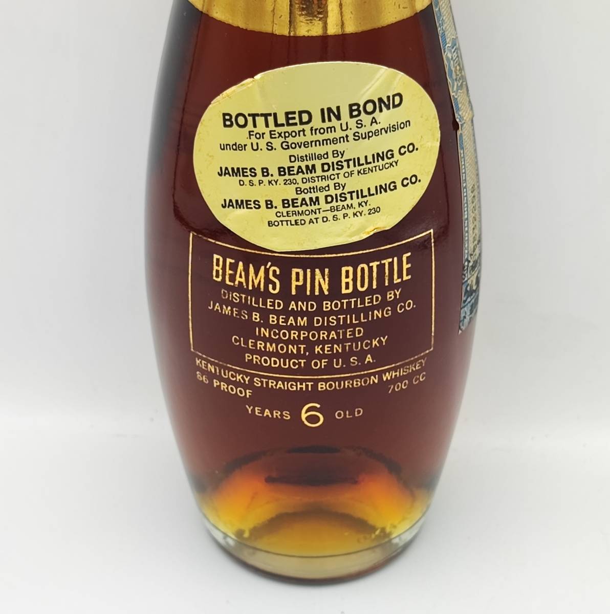 未開栓】James B Beam Bottled ビームス 6年 ピンボトル 未開栓James B