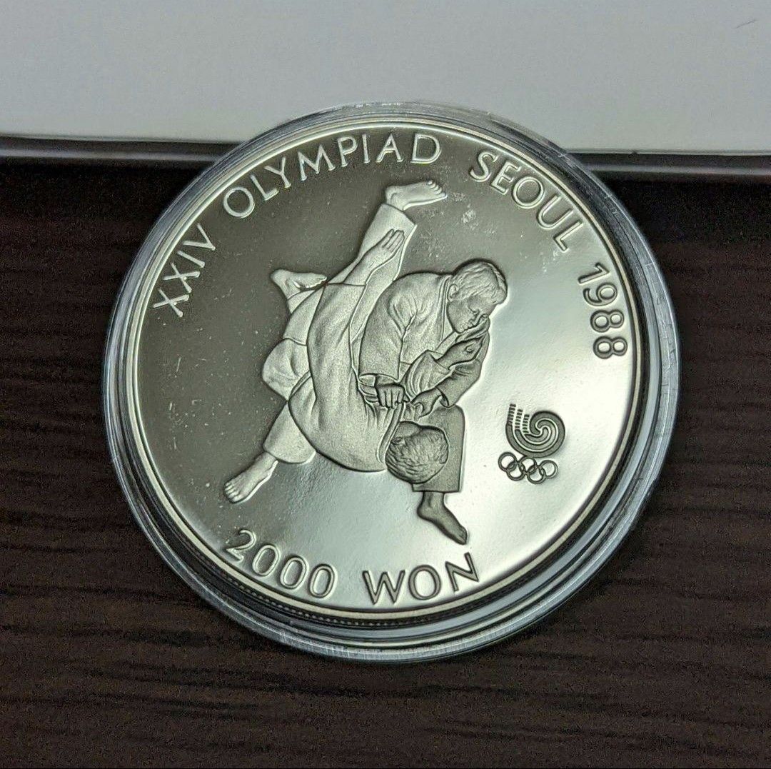 第24回 ソウル オリンピック プルーフ 柔道 韓国 記念硬貨 コイン 五輪