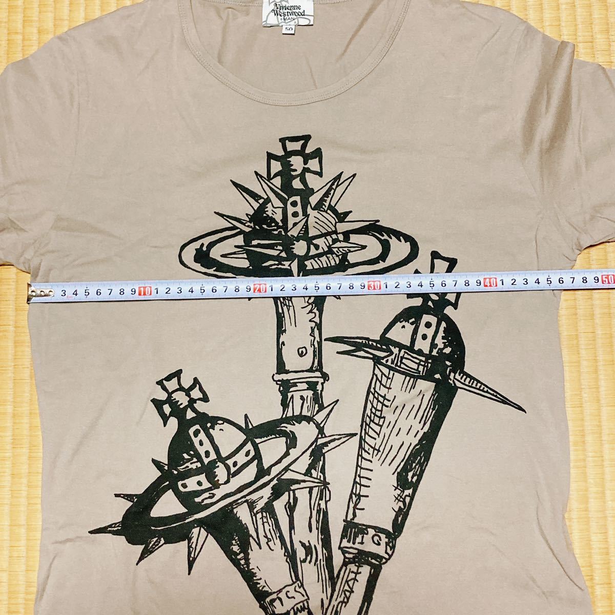 極美品 ヴィヴィアンウエストウッドマン メイス オーブ Tシャツ 50