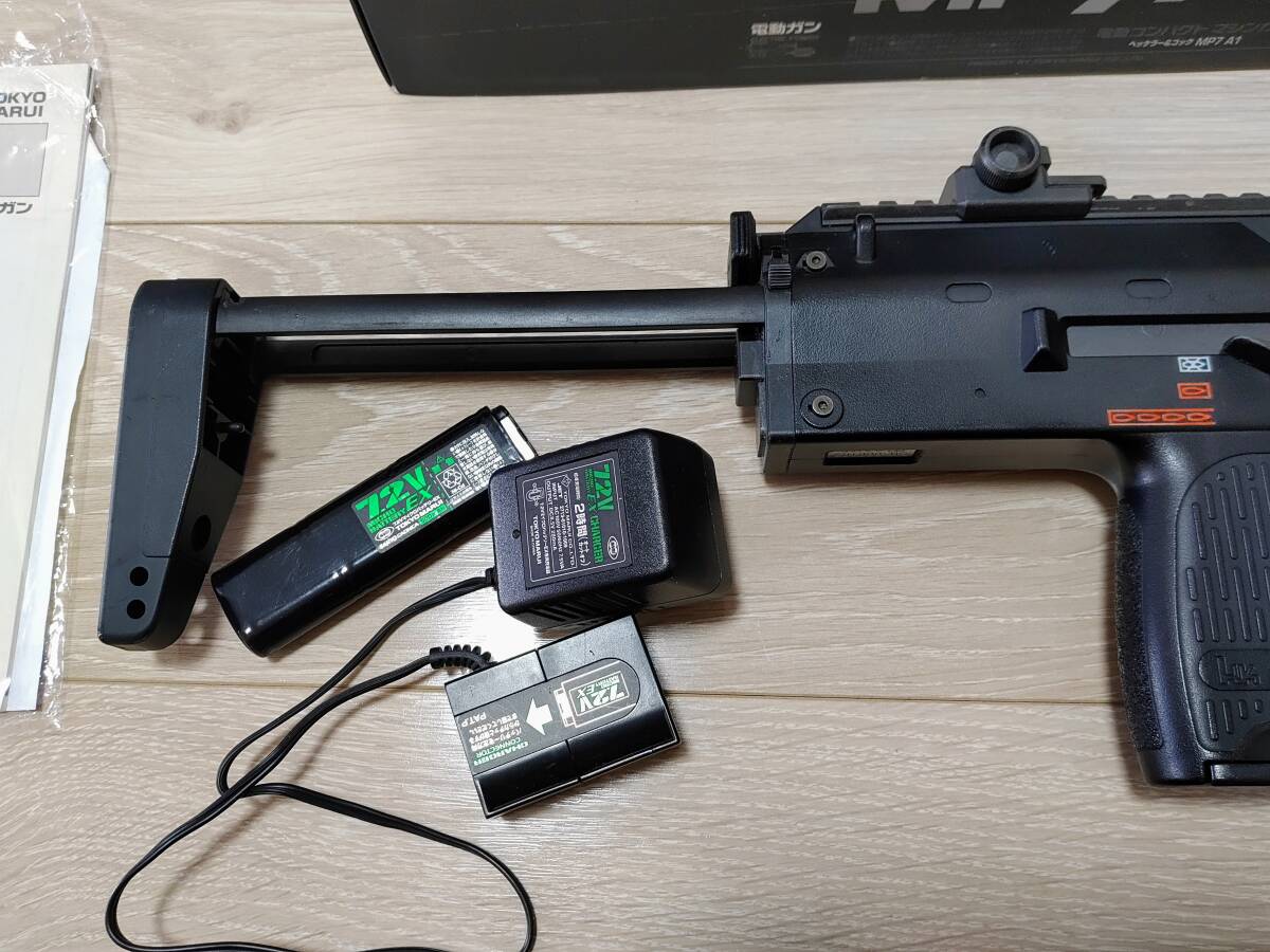 東京マルイ MP7 電動ガン マガジン3本 バッテリー 充電器付き Amazon