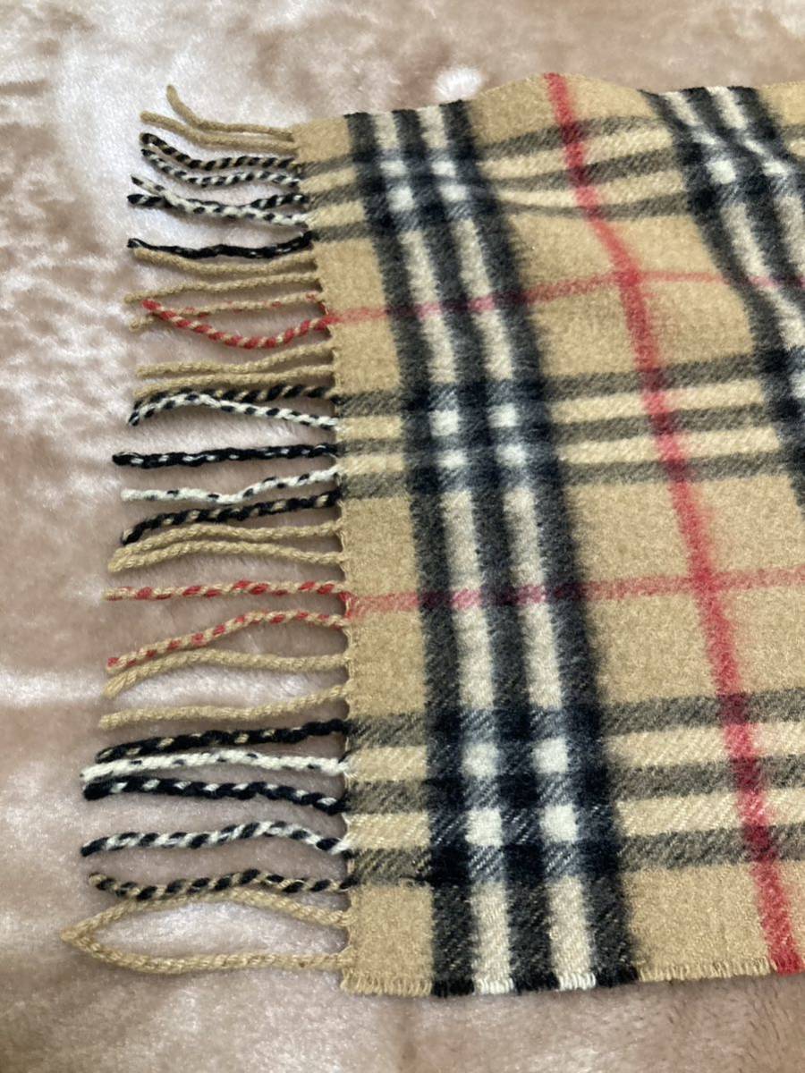 バーバリーカシミヤ100%ノバチェックマフラーBurberryカシミアストール