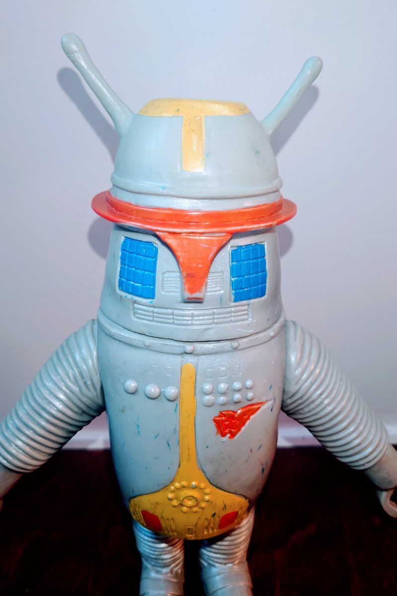 1WT52◇ジャンク 当時物 マルサン キャプテンウルトラ ガルバン ソフビ