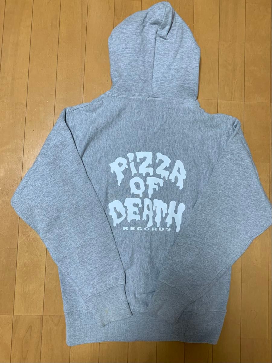 PIZZAパーカー グレーPIZZA OF DEATH フード付きパーカー Lサイズ グレー