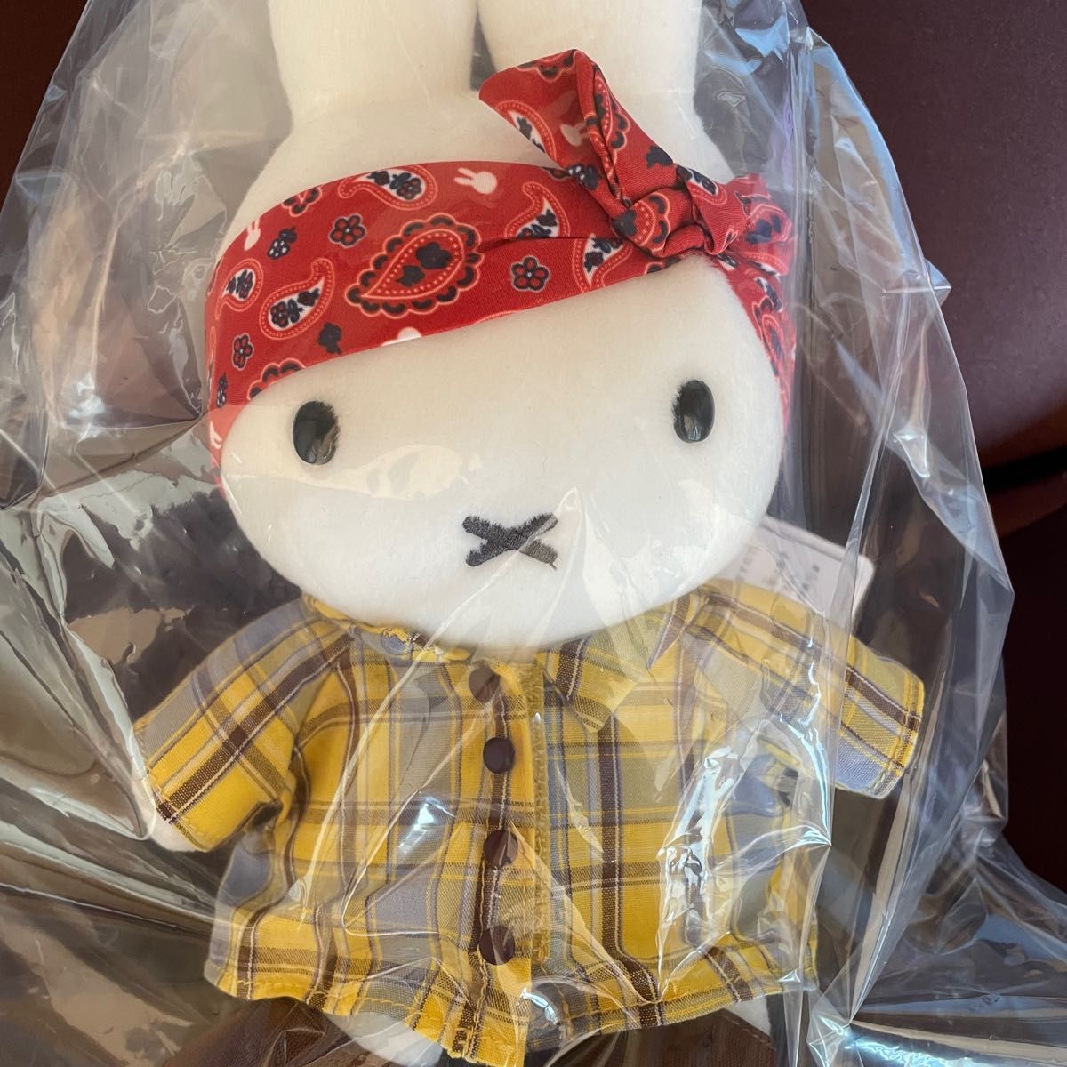 ミッフィー ぬいぐるみ チェックシャッ ミッフィースタイル チェック