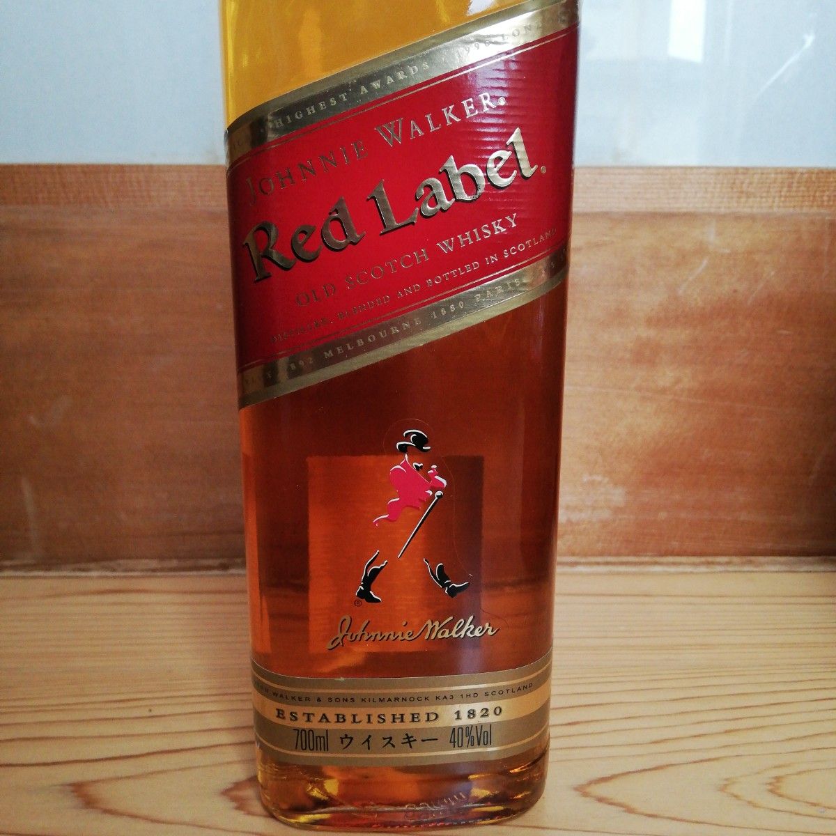 希少】ジョニーウォーカー レッドラベル 旧ボトル3本＋グラス2個