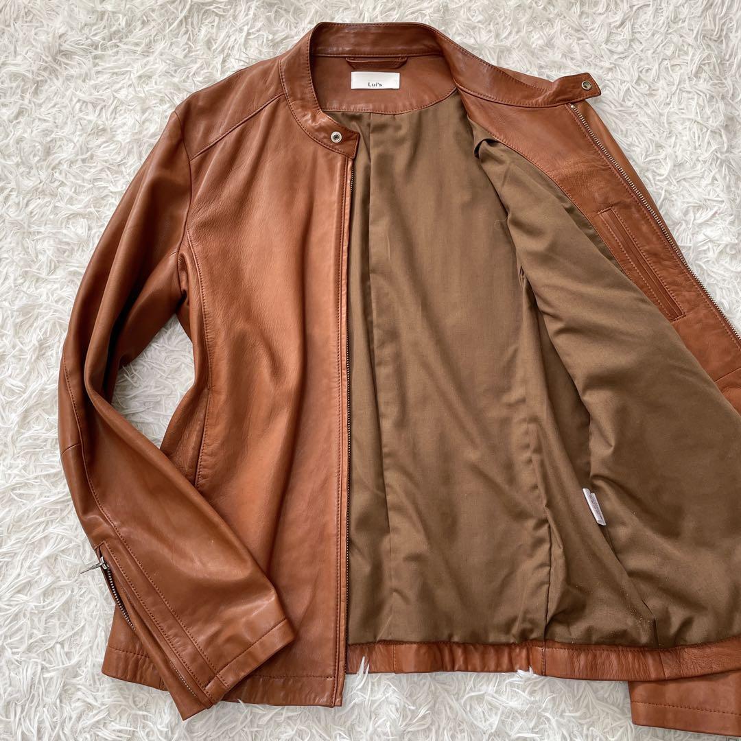 Yahoo!オークション - 美品 Lui's ルイス シングルライダース レザージ