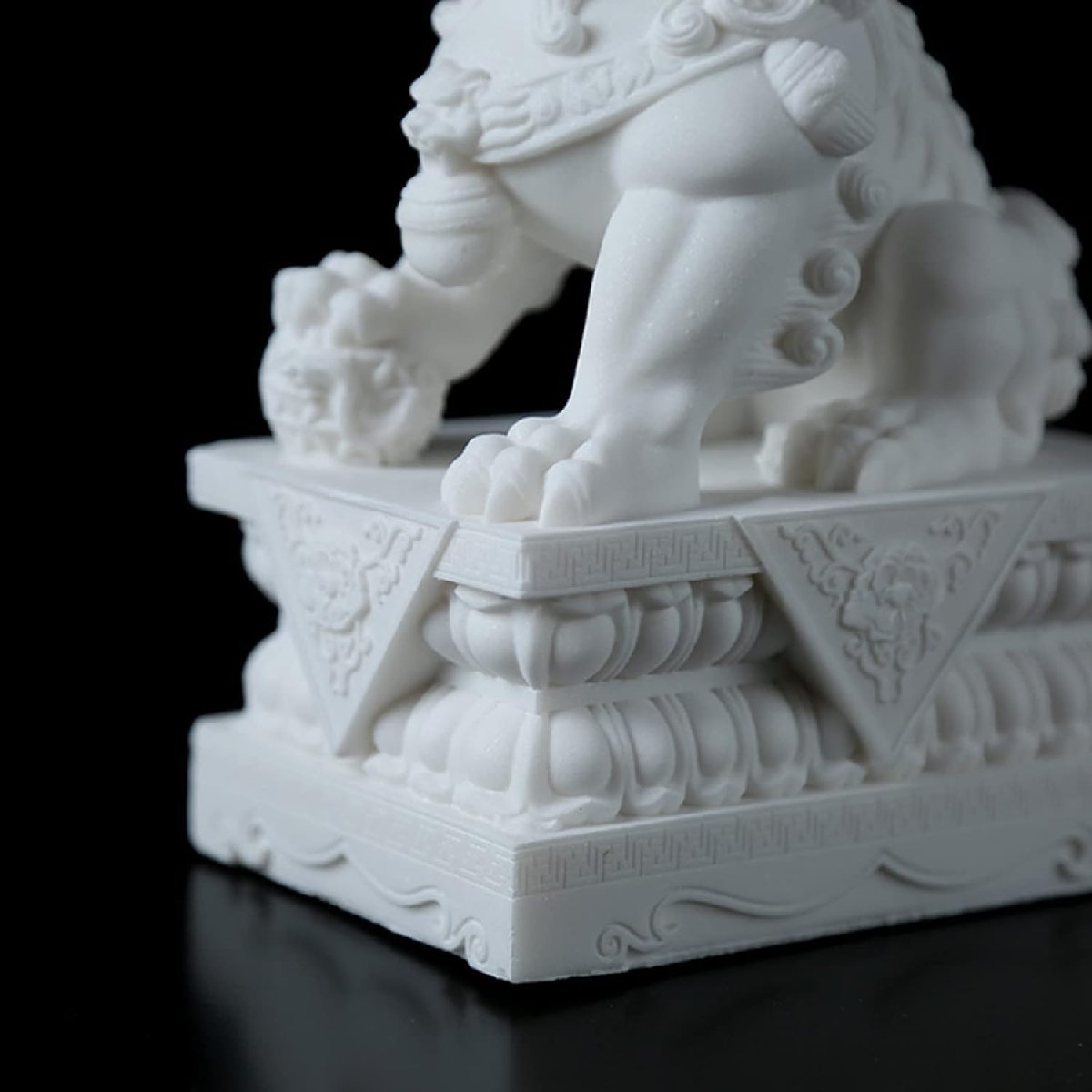 新品未使用】獅子 ペア オブジェ ライオン 唐三彩 開運 幸福 商売繁盛