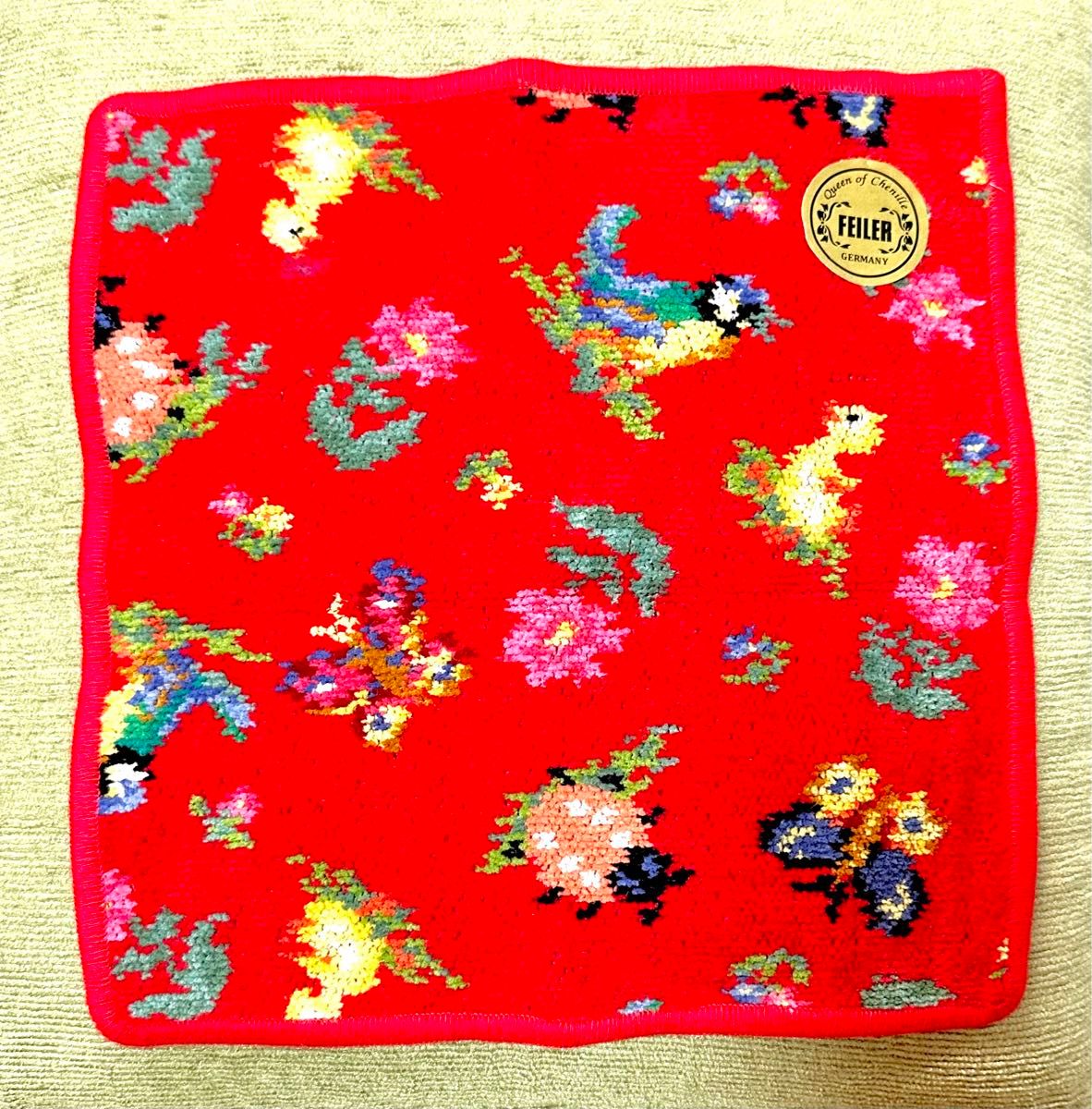 レア・廃盤・未使用】FEILER フェイラー ハイジ 赤 レッド タオル