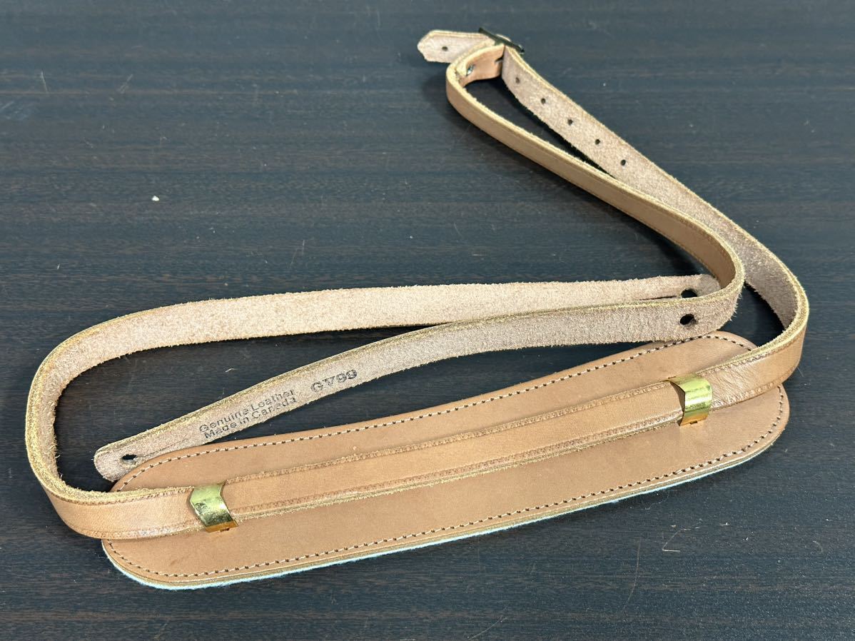 レア Gibson ギブソン GV99 ギターストラップ レザー カナダ製 gibson