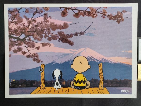 death nyc 世界限定100枚 スヌーピー チャーリーブラウン DEATH NYC