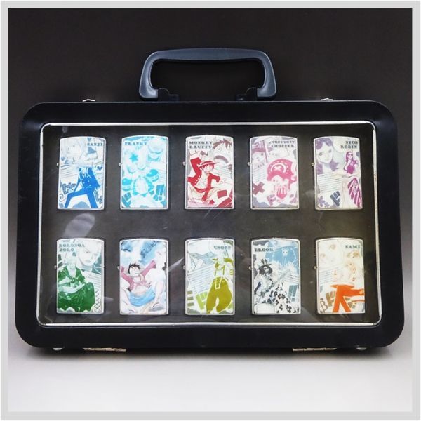 ワンピースONE PIECEレーザー彫刻ZIPPO風オイルライターセット