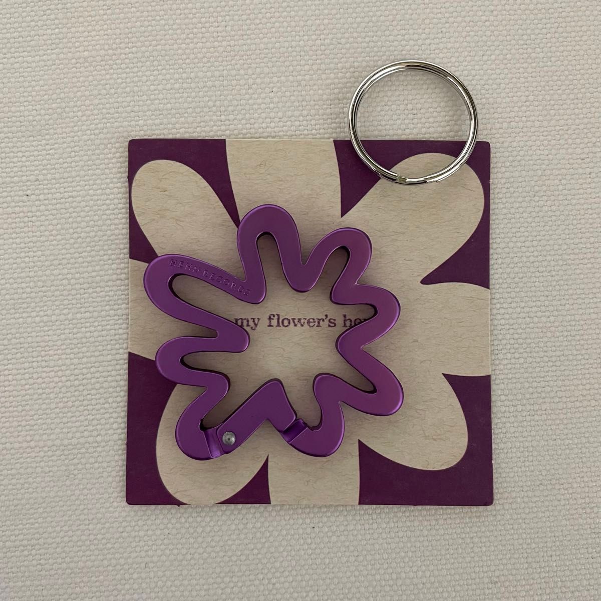 藤井風 花 カラビナ キーホルダー グッズ 藤井風 グッズ カラビナ 青