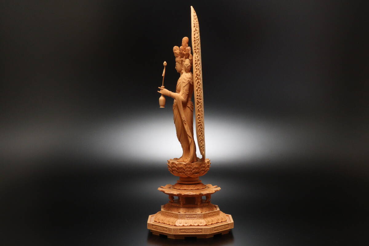 ◇葉森祥 仏教美術 国宝 十一面観音像 置物 仏像 06317 ◇葉森祥 仏教