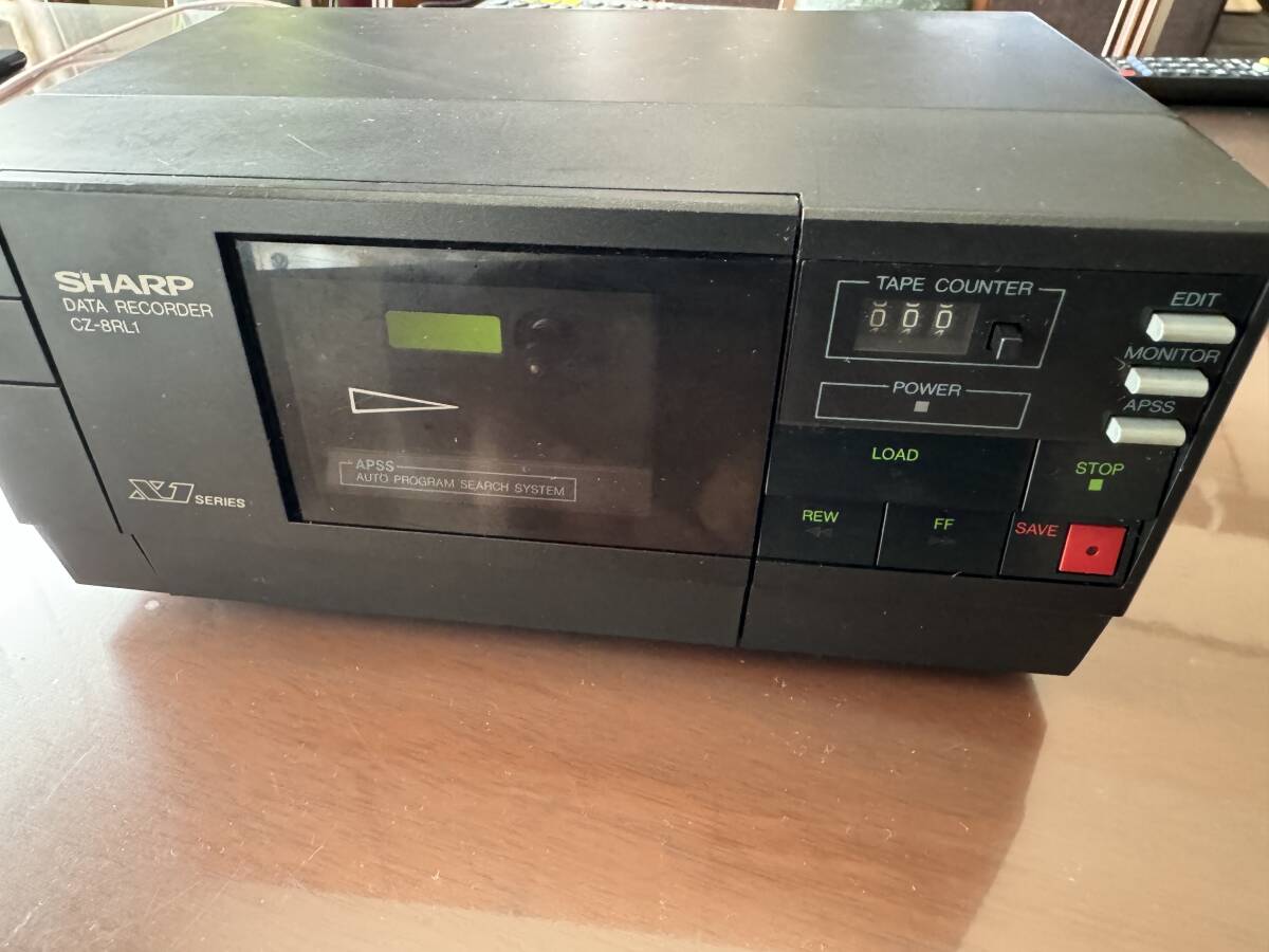 通電のみ確認】SHARP/シャープ CZ-8RL1 DATA RECORDER データ