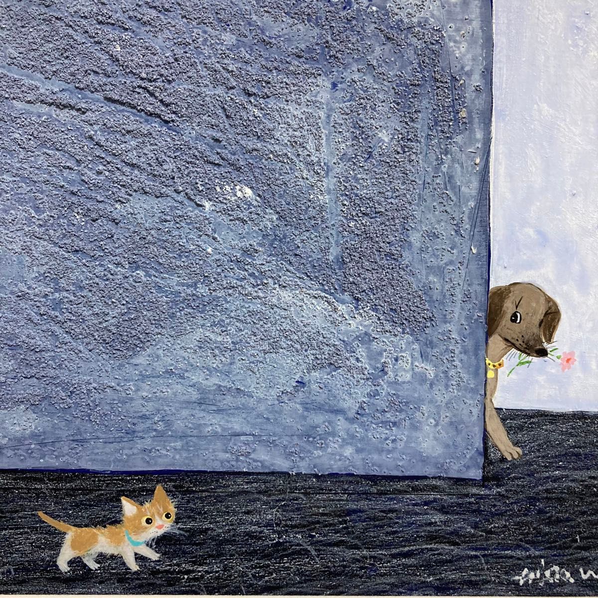 真作保証】渡辺あきお 真筆原画 直筆サイン 裏書き有り 絵画 猫｜Yahoo