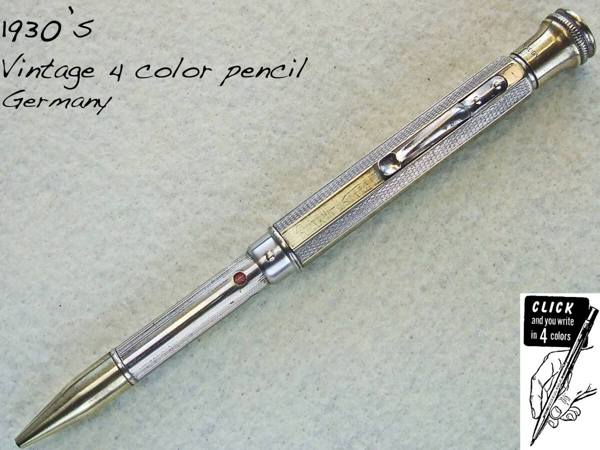 The FOUR in HAND 1930年代4色ペンシル廃番廃盤英国