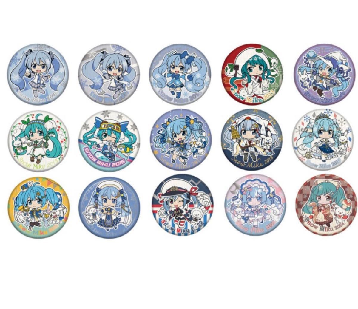 初音ミク 雪ミク 2018 缶バッジ セット