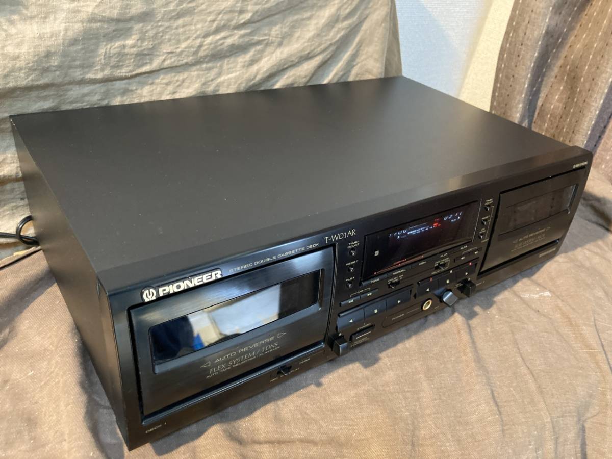 Pioneer T-W01AR ステレオカセットデッキ リモコン付属 Pioneer T