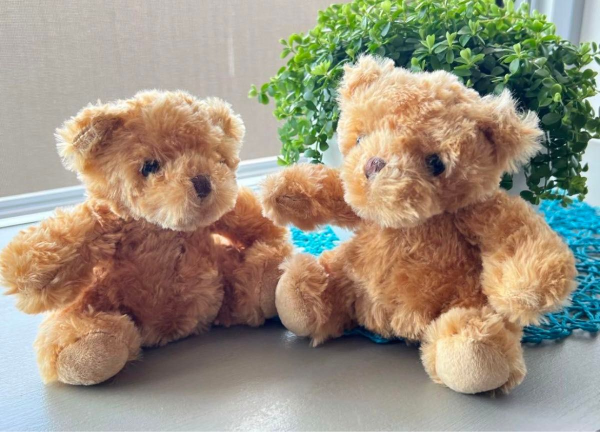 テディベア ハンドメイド ai bear 珈琲染め 手のひらサイズ 11㎝ くま